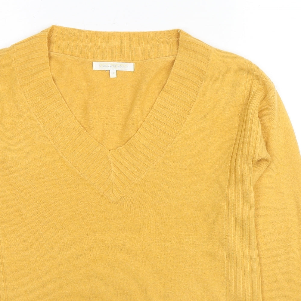 Womens UK Size 8 NEXT Yellow Pullover Jumper