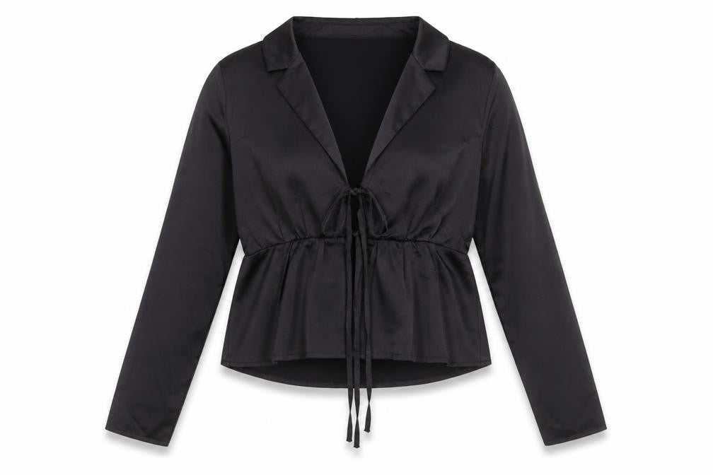 Womens UK Size 8 Missguided Black Basic Blouse