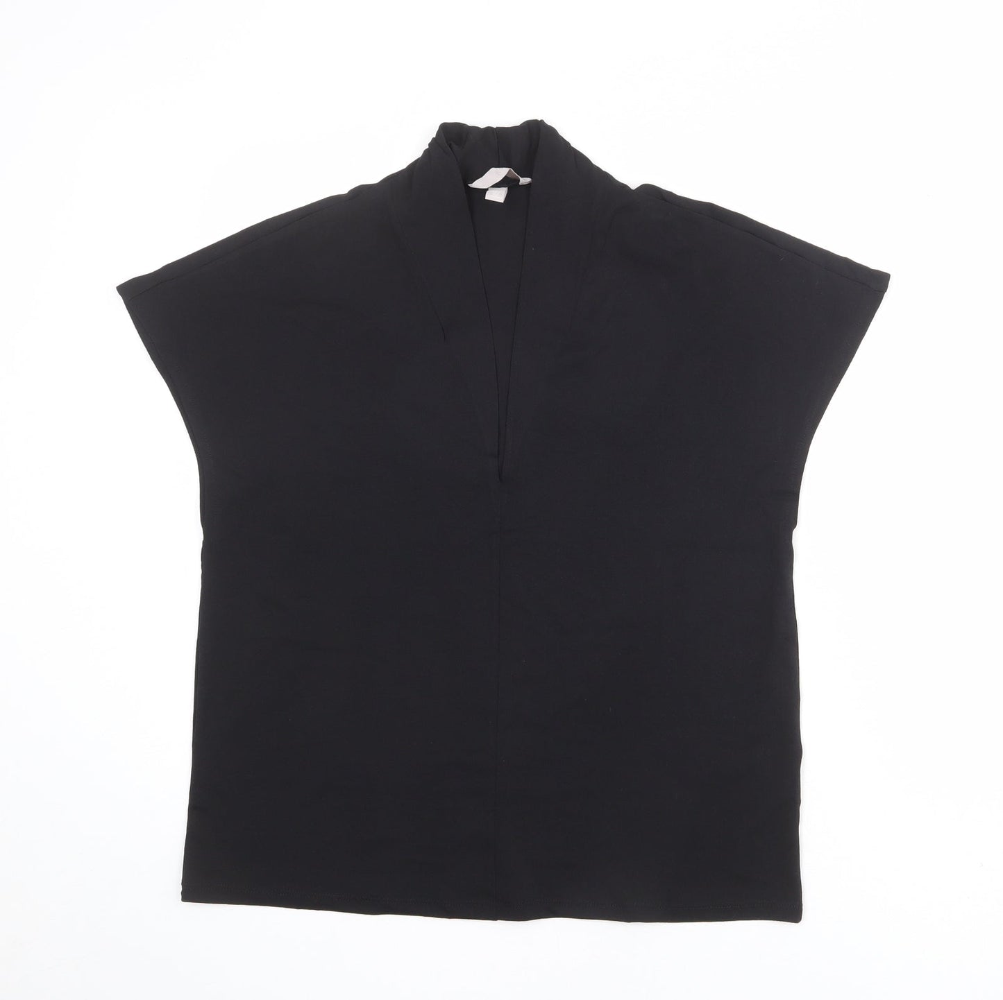 Womens UK Size M H&M Black Basic T-Shirt