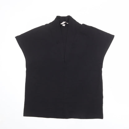 Womens UK Size M H&M Black Basic T-Shirt