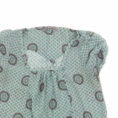 Womens UK Size S Zara Multicoloured Basic T-Shirt