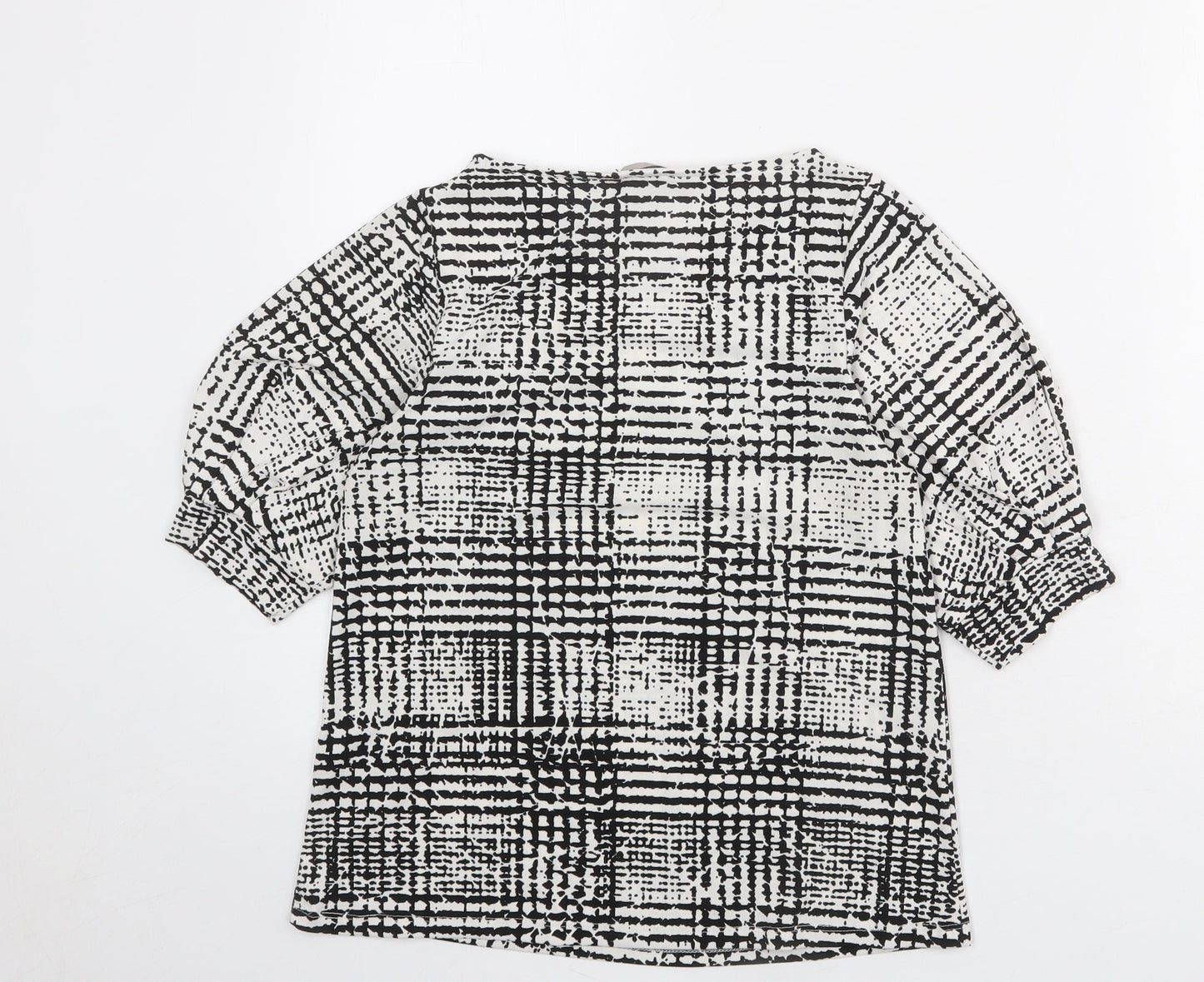 Womens UK Size XS H&M Black Basic T-Shirt