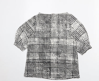 Womens UK Size XS H&M Black Basic T-Shirt