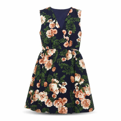 Mela London Womens Blue Floral Polyester Shift Size 8 V-Neck Pullover