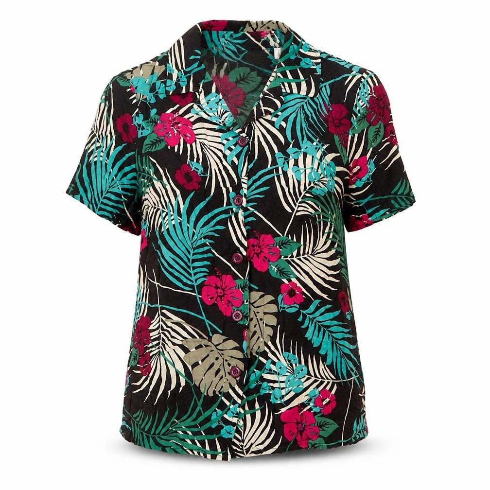 Womens UK Size S Croft & Barrow Multicoloured Basic Button-Up
