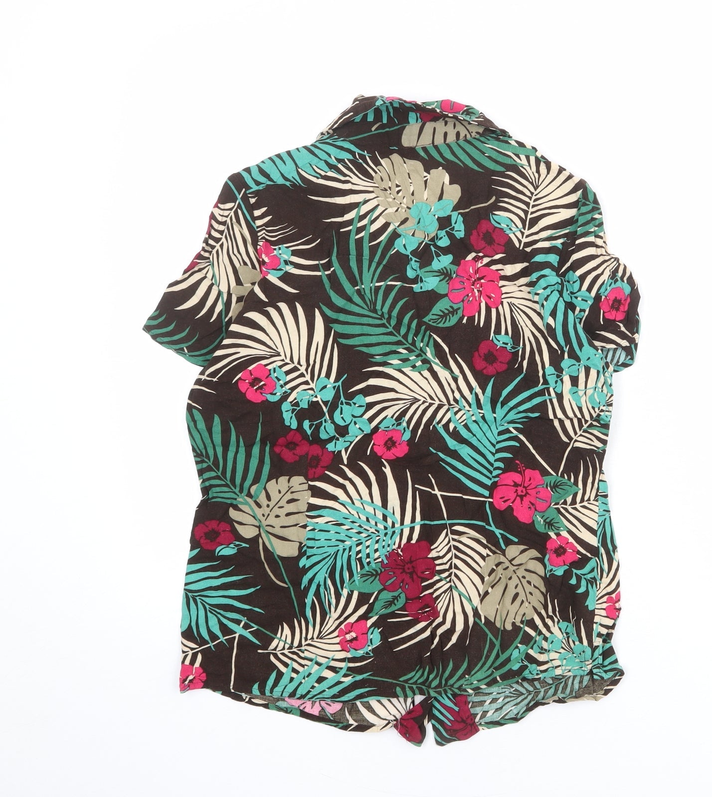 Womens UK Size S Croft & Barrow Multicoloured Basic Button-Up