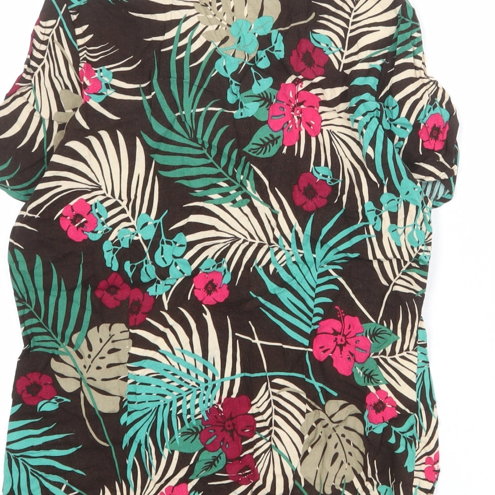 Womens UK Size S Croft & Barrow Multicoloured Basic Button-Up
