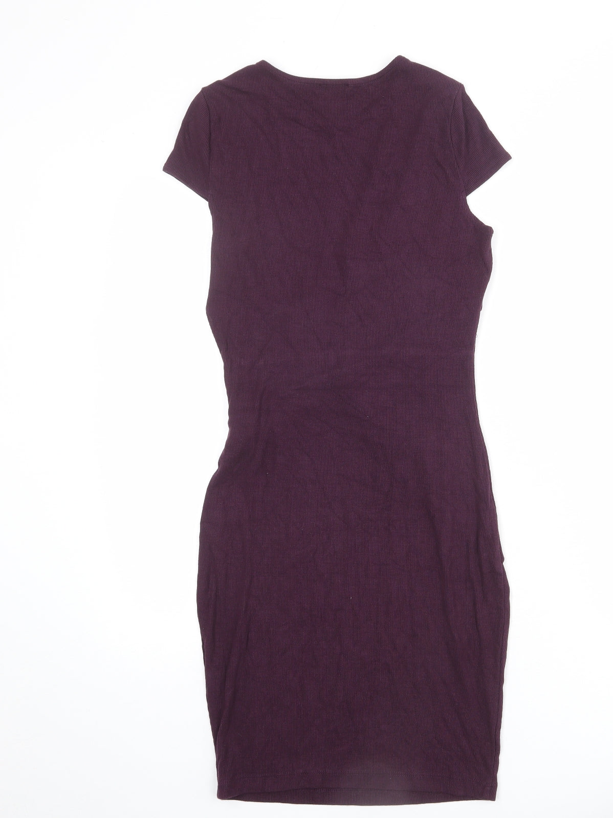 River Island Womens Purple Viscose Shift Size 8 Round Neck Pullover