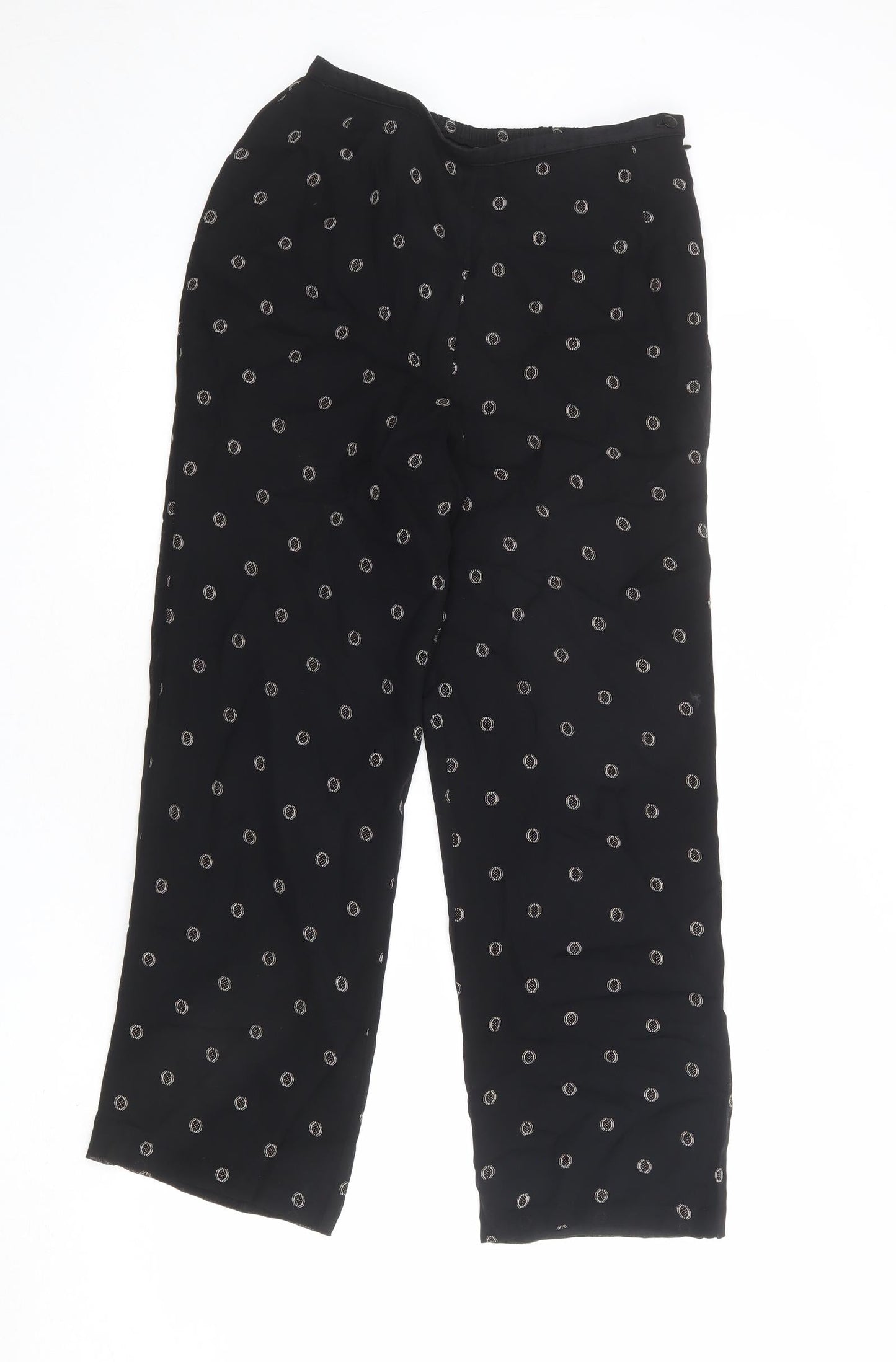 Womens UK Size 8 St Michael Regular Fit  Black Trousers