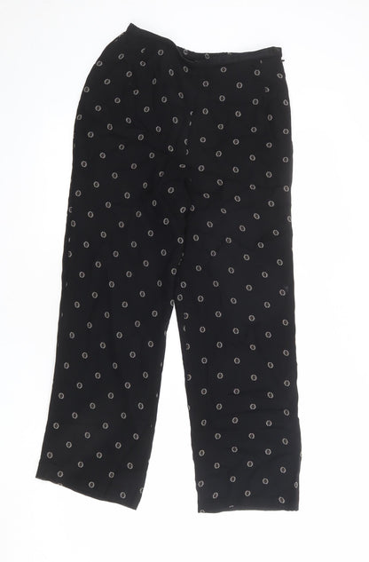 Womens UK Size 8 St Michael Regular Fit  Black Trousers
