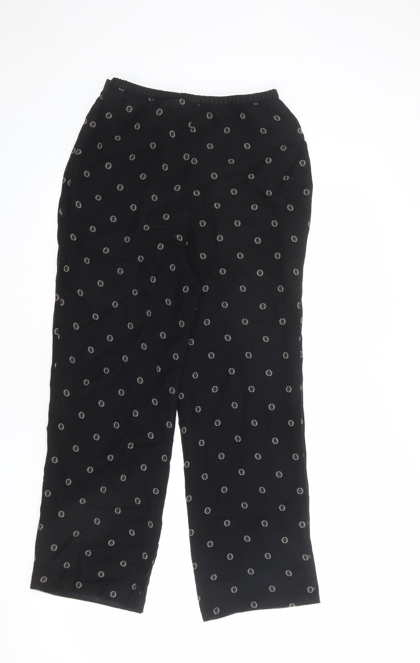 Womens UK Size 8 St Michael Regular Fit  Black Trousers