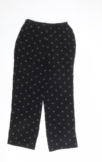 Womens UK Size 8 St Michael Regular Fit  Black Trousers