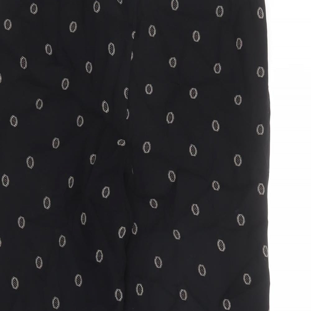 Womens UK Size 8 St Michael Regular Fit  Black Trousers