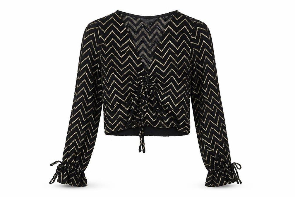 Womens UK Size 8 New Look Black Basic Blouse
