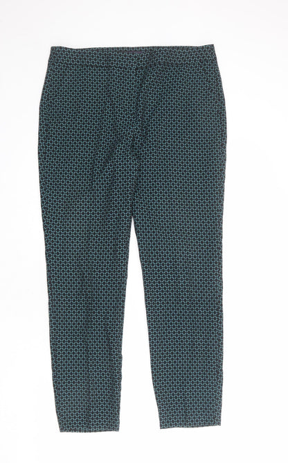 Womens UK Size 12 Marks and Spencer Regular Fit Dress Pants Black Trousers