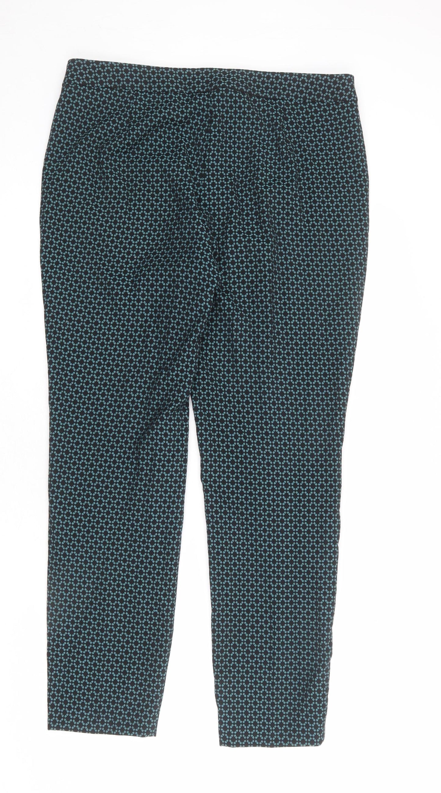 Womens UK Size 12 Marks and Spencer Regular Fit Dress Pants Black Trousers