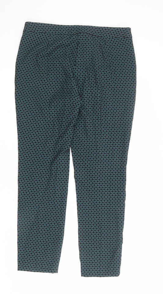 Womens UK Size 12 Marks and Spencer Regular Fit Dress Pants Black Trousers
