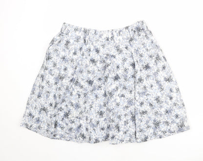 Marks and Spencer Womens Multicoloured Floral Polyester Swing Skirt Size 32 in