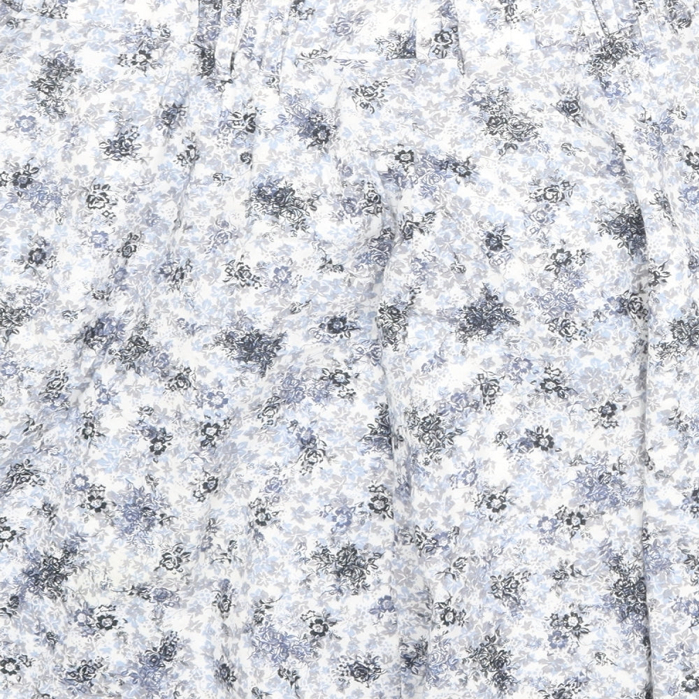 Marks and Spencer Womens Multicoloured Floral Polyester Swing Skirt Size 32 in