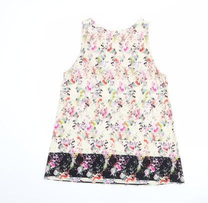 Womens UK Size 12 Warehouse Multicoloured Basic Tank
