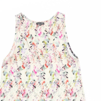 Womens UK Size 12 Warehouse Multicoloured Basic Tank