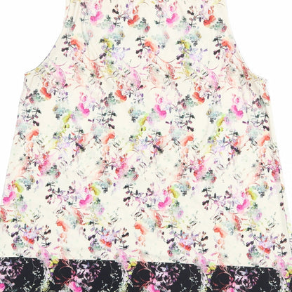 Womens UK Size 12 Warehouse Multicoloured Basic Tank