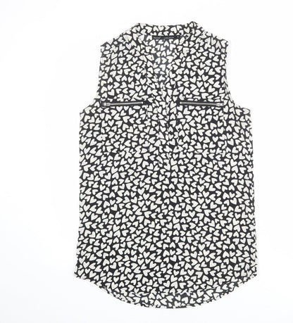 Womens UK Size 8 NEXT Black Basic Tank