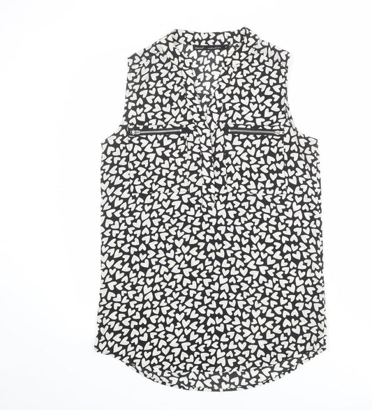 Womens UK Size 8 NEXT Black Basic Tank