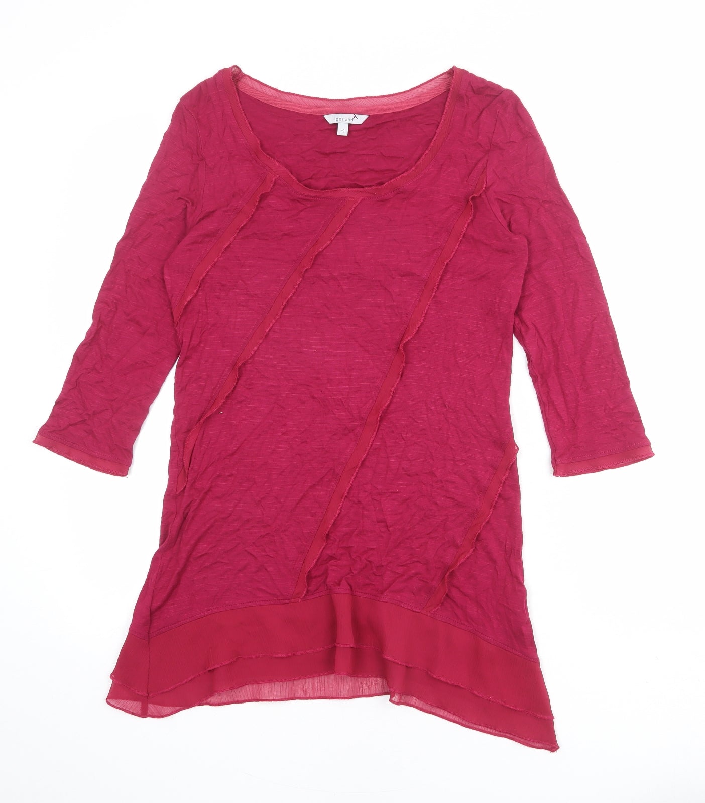 Womens UK Size 10 Per Una Pink Basic Blouse