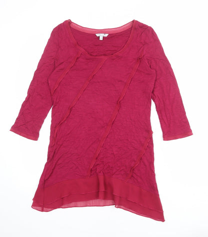 Womens UK Size 10 Per Una Pink Basic Blouse