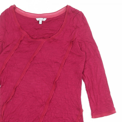 Womens UK Size 10 Per Una Pink Basic Blouse