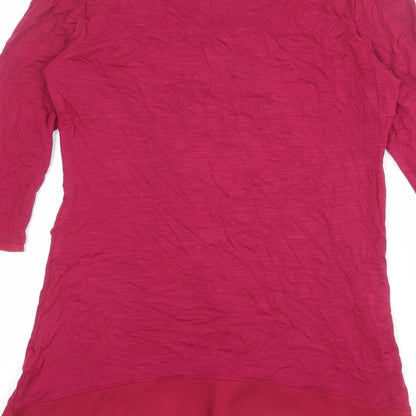 Womens UK Size 10 Per Una Pink Basic Blouse