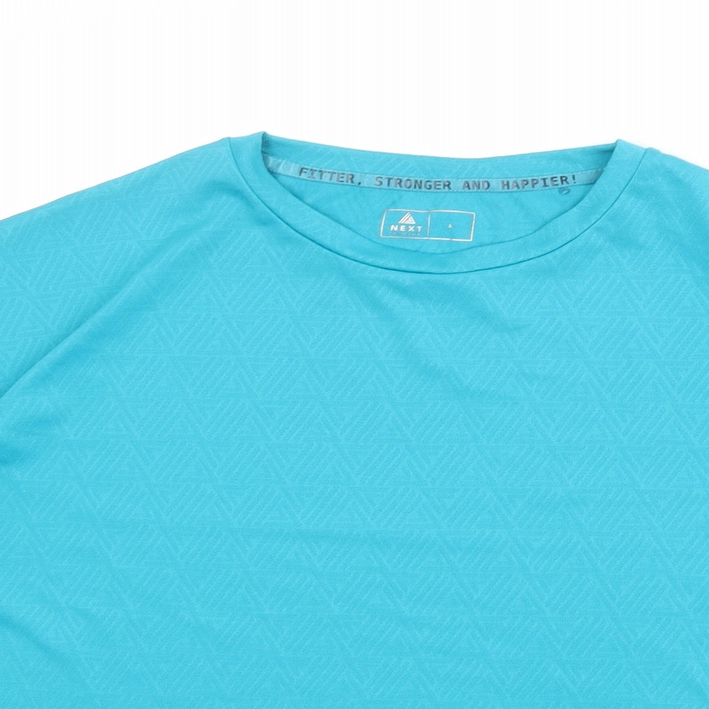 Womens UK Size L NEXT Blue Basic T-Shirt