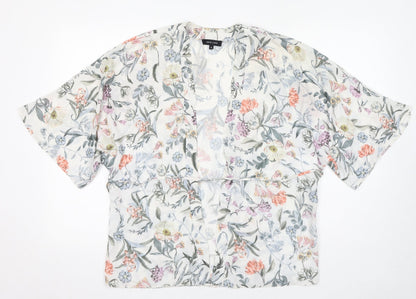 Womens UK Size 8 New Look Multicoloured Kimono Blouse
