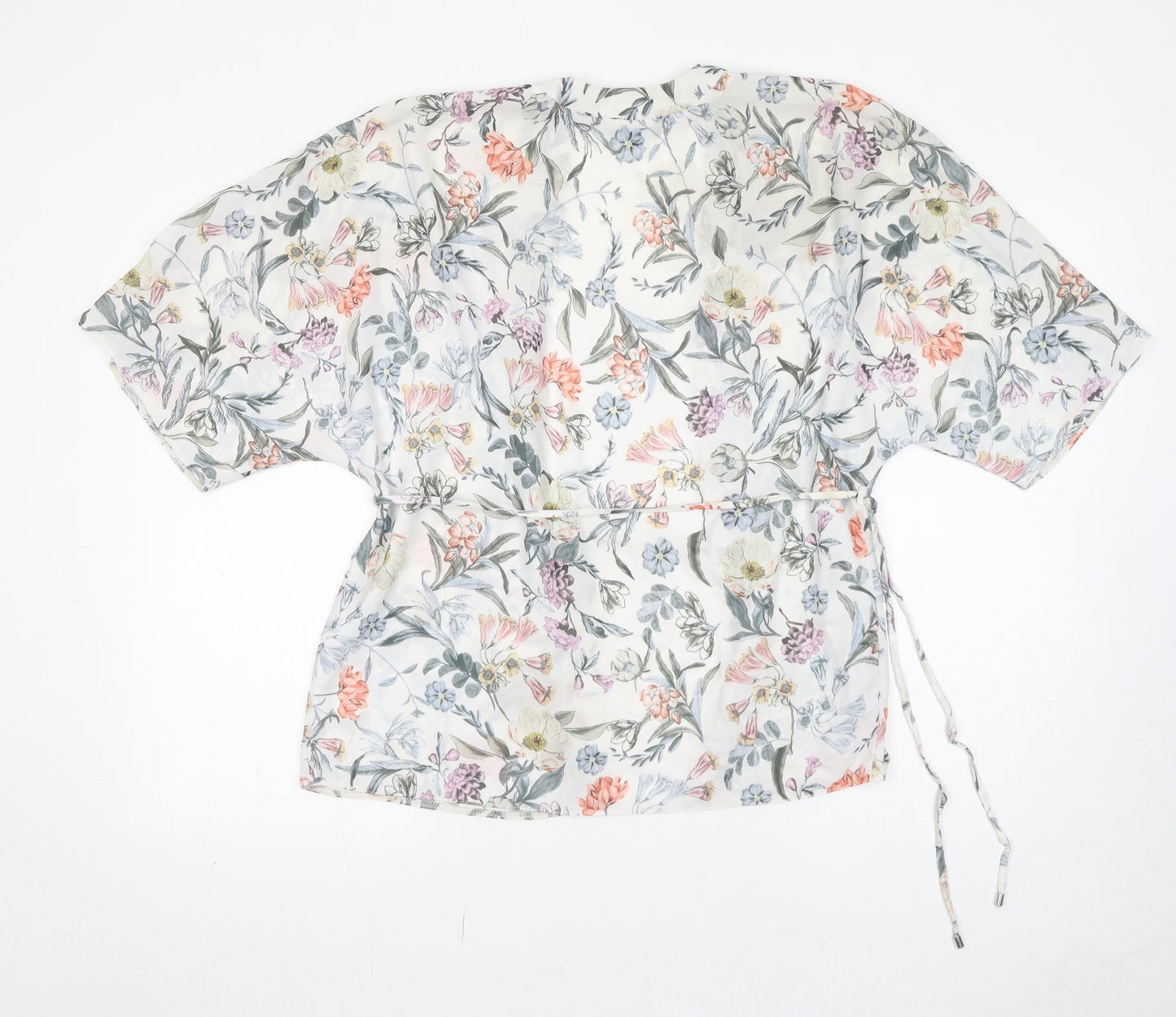 Womens UK Size 8 New Look Multicoloured Kimono Blouse
