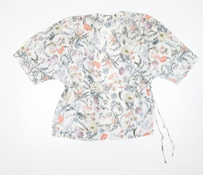 Womens UK Size 8 New Look Multicoloured Kimono Blouse