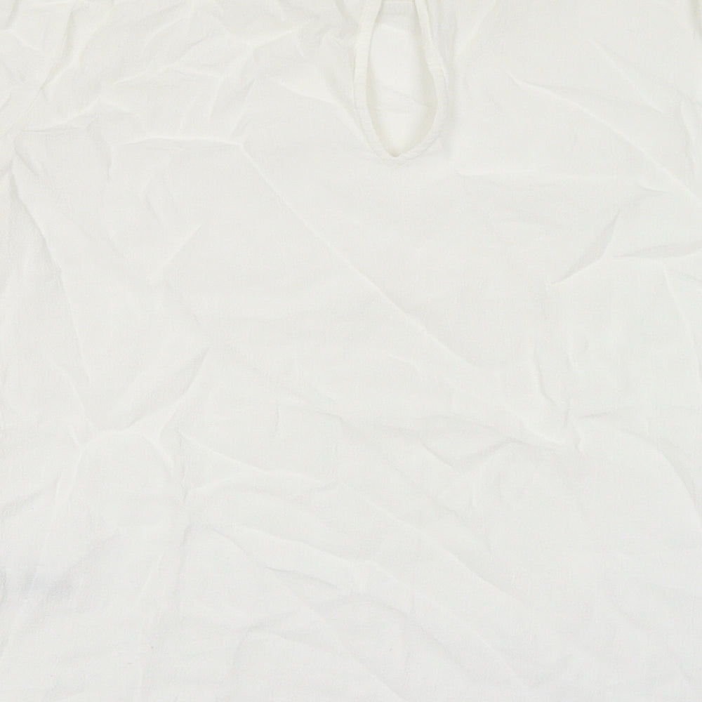 Womens UK Size 10 NEXT White Basic Blouse