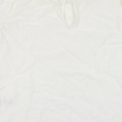 Womens UK Size 10 NEXT White Basic Blouse