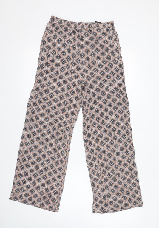 Womens UK Size 4 H&M Regular Fit  Beige Trousers