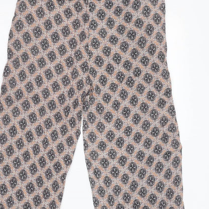 Womens UK Size 4 H&M Regular Fit  Beige Trousers