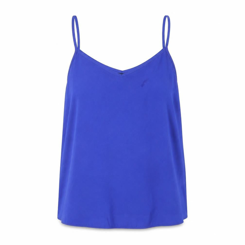Womens UK Size 10 New Look Blue Basic Tank