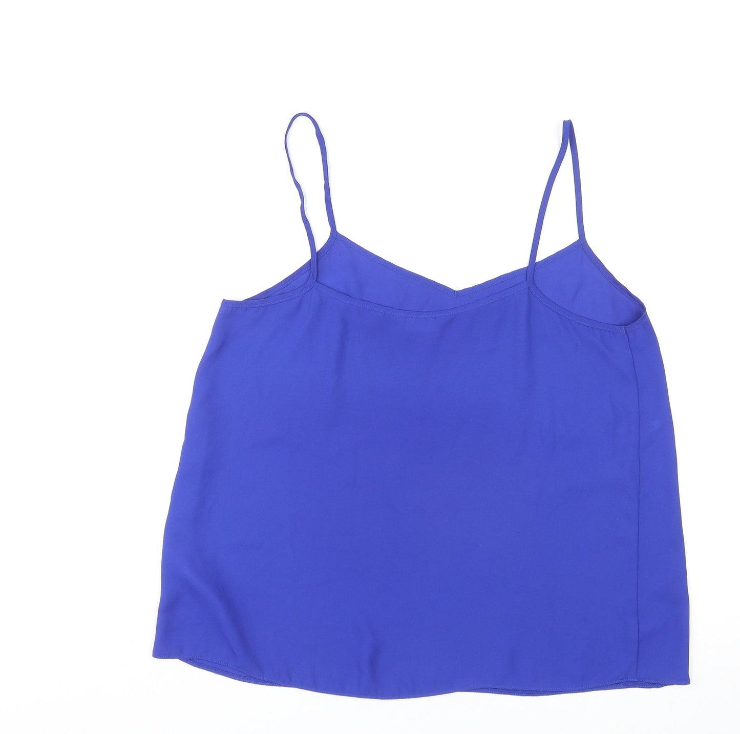 Womens UK Size 10 New Look Blue Basic Tank