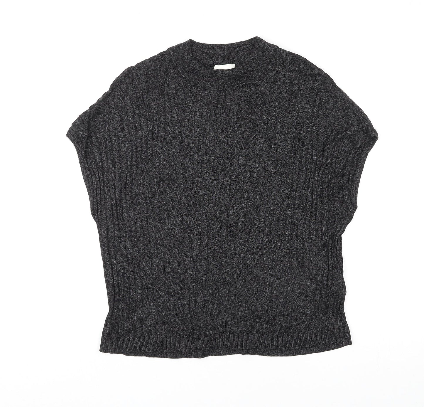 Womens UK Size M H&M Black Basic T-Shirt
