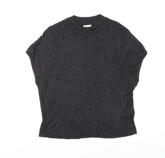 Womens UK Size M H&M Black Basic T-Shirt