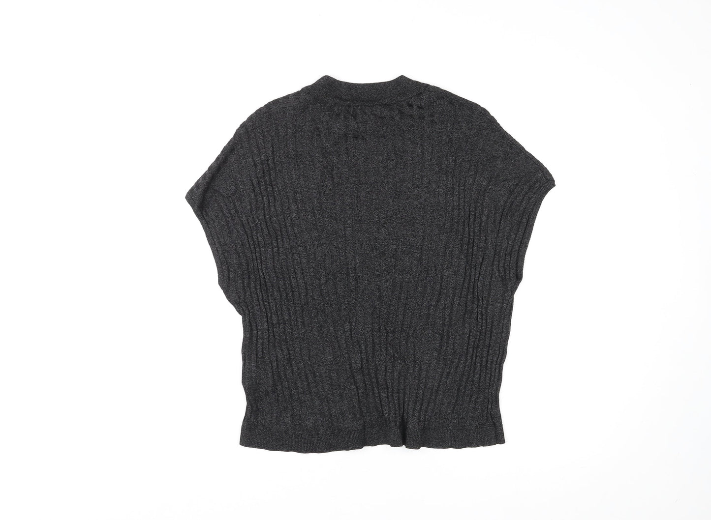 Womens UK Size M H&M Black Basic T-Shirt