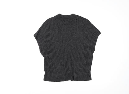 Womens UK Size M H&M Black Basic T-Shirt
