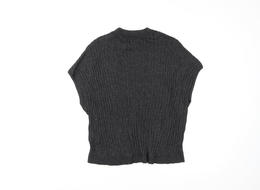 Womens UK Size M H&M Black Basic T-Shirt