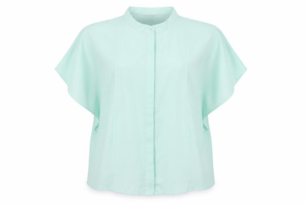 Womens UK Size 18 ASOS Green Basic Blouse