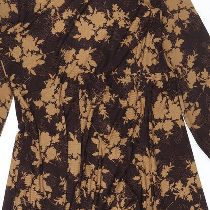 Womens UK Size 14 NEXT Brown Cardigan Jumper