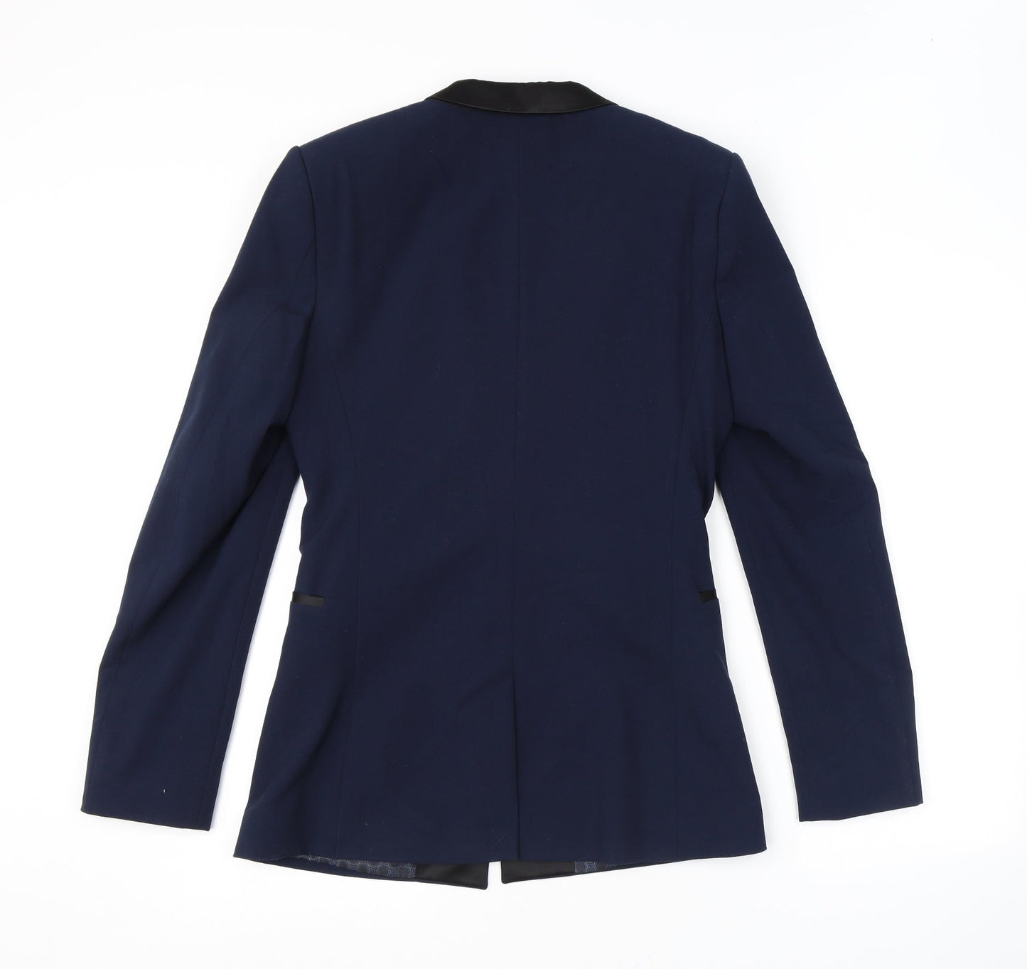 ASOS Mens Blue Polyester Jacket Blazer Size 38 Regular